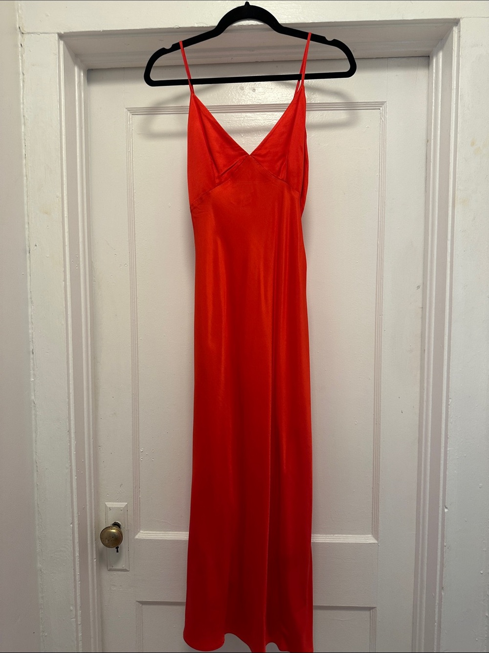 H&M Red Satin Slip Dress